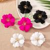 Retro Elegant Floral Stud Earrings: European & American Style
