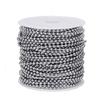Unisex Sturdy Stainless Steel Beaded Belt Chain with 50 Customizable Waist Buckles Portable Accessory for Trendy Looks