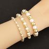 Nidin Classic New Design Copper Pearl Beads Chain Bracelet For Women Girl Fashion Handmade Adjustable Jewelry Accessories Gifts