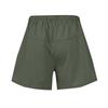 Women's Elastic Waist Color Casual Pocket Shorts High Waist Slim Fit Sports Women's Pants