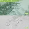 Green Shower Curtain for Bathroom Misty Forest Pattern, Nature Woodland Artistic Shower Curtain Set with Metal Hooks, Waterproof