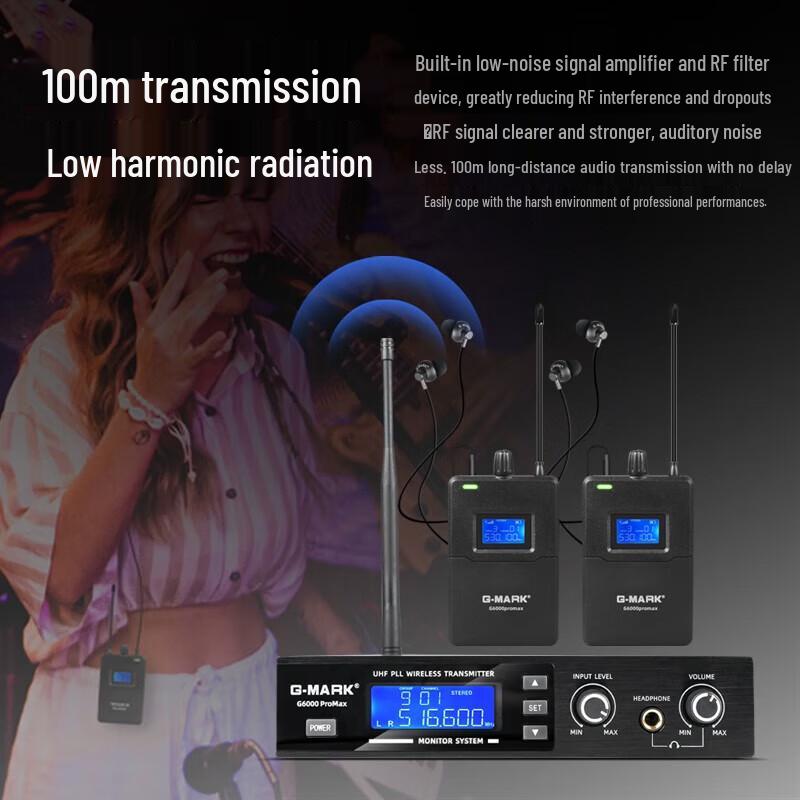 G-MARK G6000 Stereo Wireless In-ear Monitor System