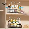 Kitchen Countertop Storage Rack 360 Degree Rotating Spice Rack, Lazy Susan Organizer Turntable Cabinet for Cabinet, Pantry, Seasoning Bottle Holder
