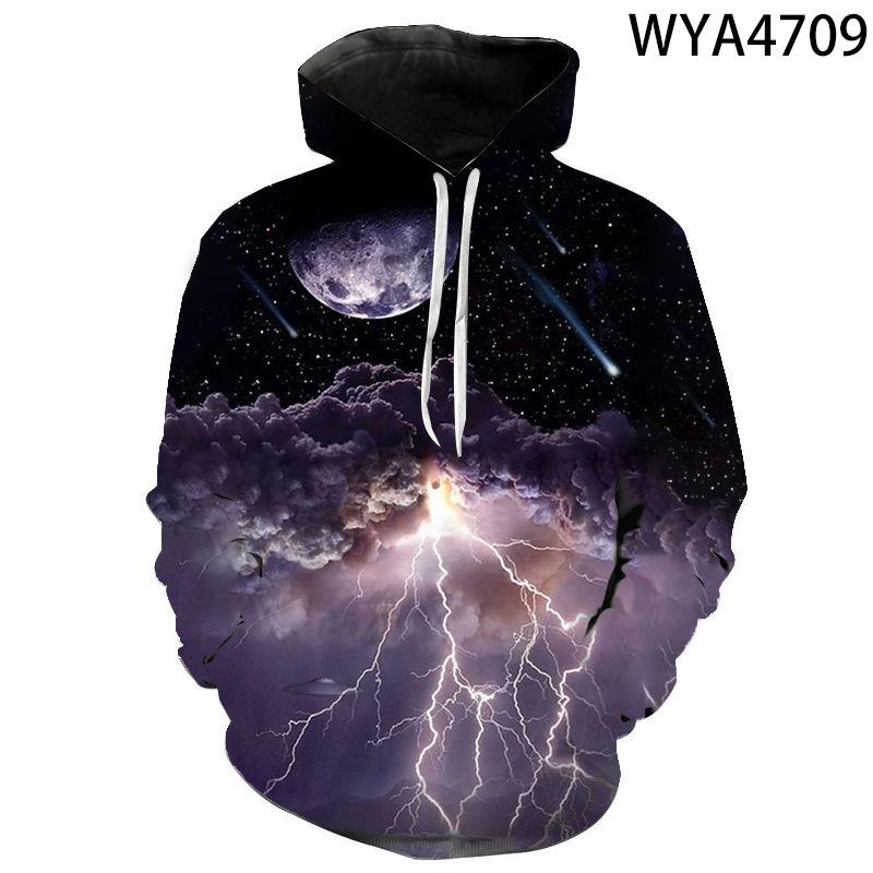 Mode Lässig Junge Mädchen Kinder Blitz Gedruckt 3D Hoodies Streetwear Männer Frauen Kinder Sweatshirts Langarm Tops