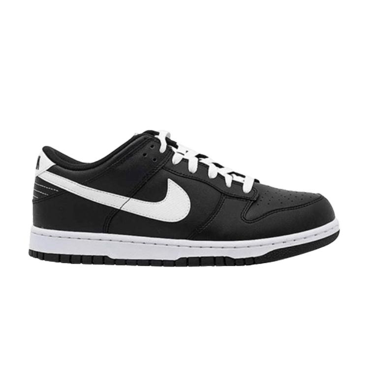 

Мужские кроссовки Nike Dunk Low Black белые 318019-020