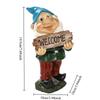 Cartoon Gnomes Statue Outdoor Garden Yard Decorations Cute Funny Dwarf Statue Middle Finger Gnome Creative Tree Hanging Ornament