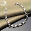 925 Sterling Silber Box Schnalle Armband Modischer Hochzeitsschmuck