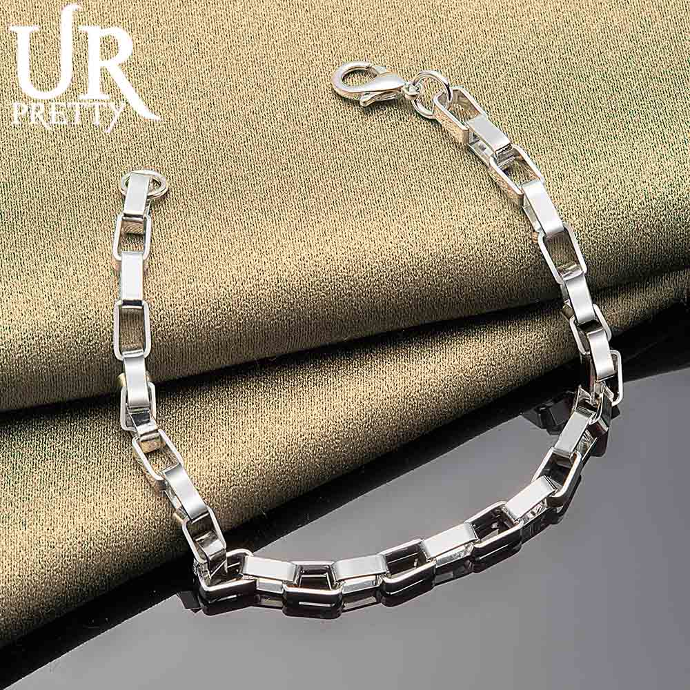 925 Sterling Silber Box Schnalle Armband Modischer Hochzeitsschmuck