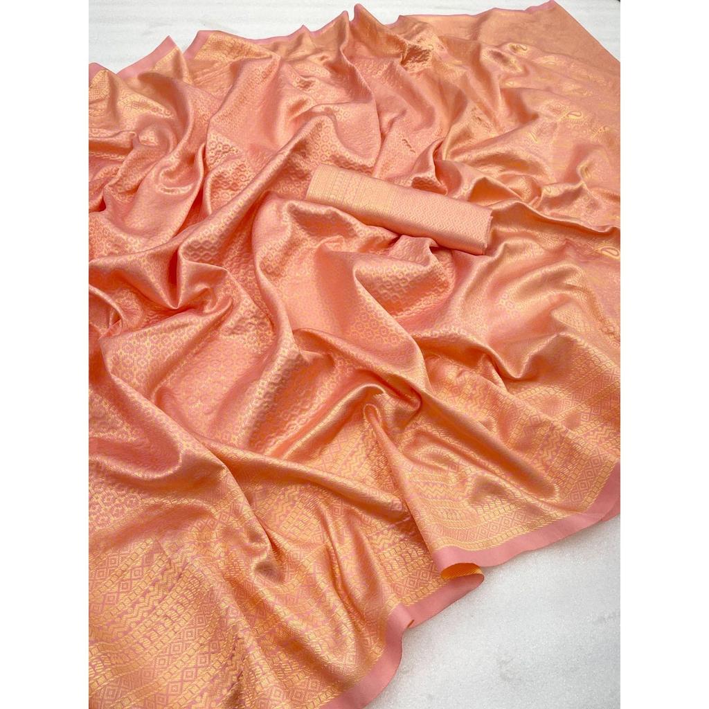 This Beautiful Saree Is Elegantly Decorated with Gorgeous Solid Jacquard Weave That Gives a Perfect Look To the Outfit.