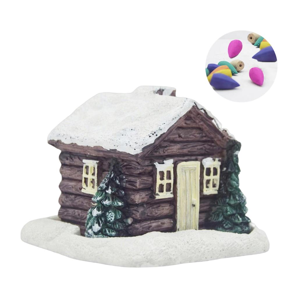 Christmas Tree Old Man Backflow Incense Burner Resin Ornaments Creative Craft Gift Home Incense