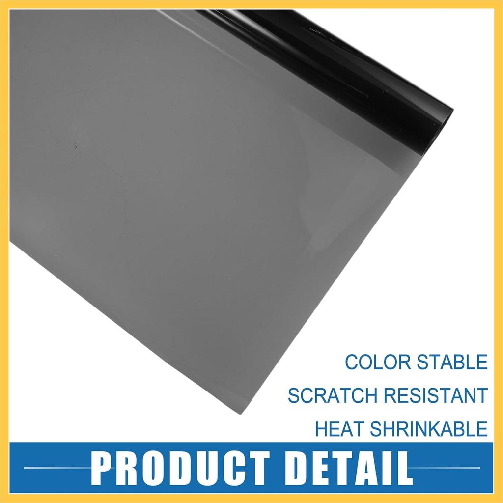 Automotive Window Tint Film Heat Block Scratch Resistant 25% VLT 0.5x7m Car Ceramic Tint PET Black Auto Replacement Parts