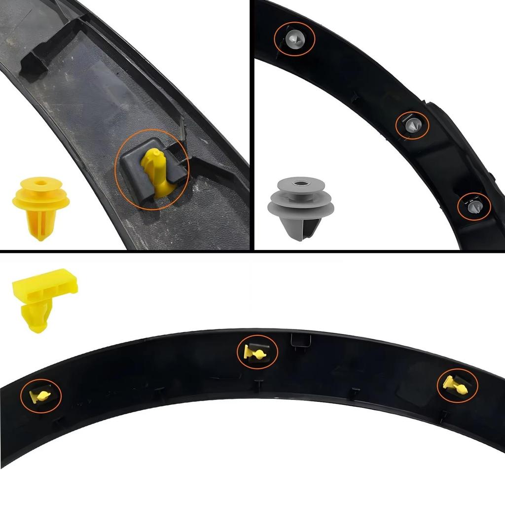 18PCS/Set Wheel Arch Flare Trim Moulding Clips Front Rear Wing Moulding Retainer For Nissan Qashqai J11 76847JG00A 768474EA0A