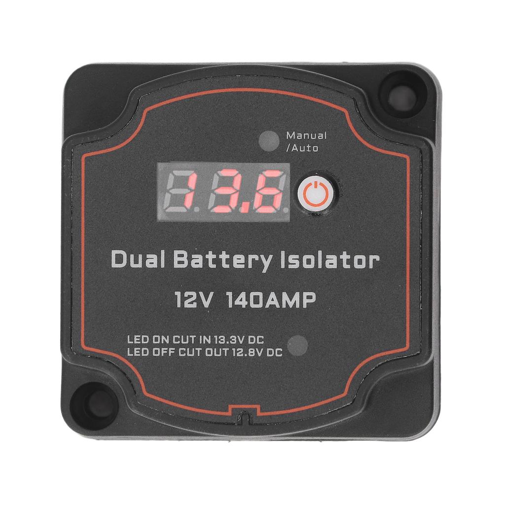 3.0m Dual Batterie Isolator DC12V 140A Manuell Auto Modus LED Bildschirm VSR Split Laderelais Kit für