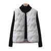 New autumn and winter light down vest women's short coat with vest inside white duck down crew neck vest tide