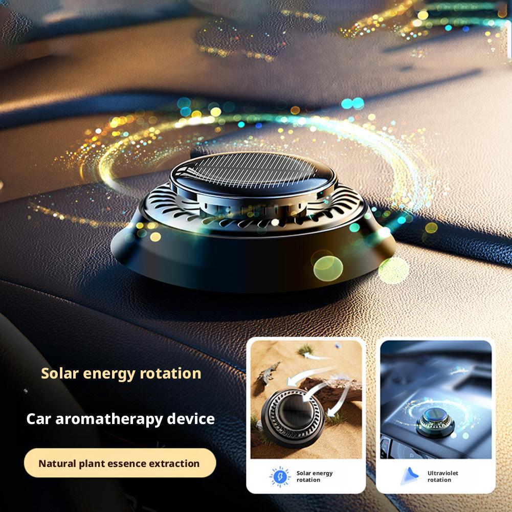 Solar Car Aromatherapy Essential Oil Levitation Automatic Rotation Fragrance Ornament Air Freshener Car Interior Decorations