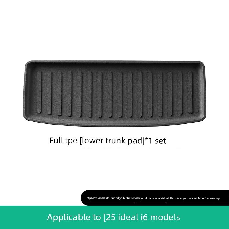 Suitable for 25 Models of Ideal I6 Cars, Special Car-Specific Tpe Floor Mats, All-Weather Trunk Mats 25 Ideal I6 Lower Trunk Mats