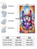 Colorful Diamond Heart Penguin Couple Soft Blanket   Pc Romantic Fleece Throw for Sofa Home Decor Warm Gift for Adults and Kids