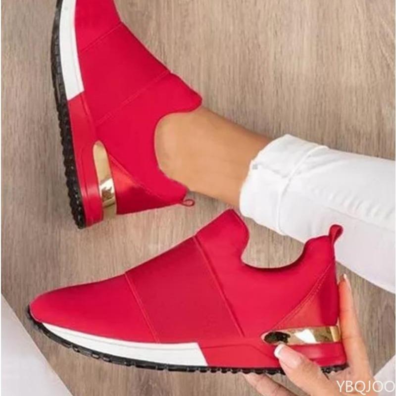 Large Size Autumn Fashion Breathable Lightweight Casual Comfortable Women's Shoes Versatile Flat Bottom Women's Sports Shoes