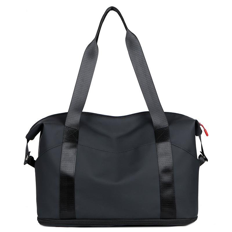 Short-distance Business Trip Large Capacity Travel Bag Simple Luggage Bag Dry Wet Separation Fitness Bag Expandable Pull Rod
