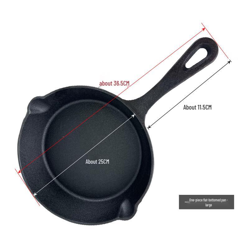 Cast Iron Flat Bottom Frying Pan