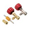 R134a Can Tap Kit Refrigerant Dispenser with Valve Core Remover for Coolant Recharging Car Truck SUV Vehicle Red