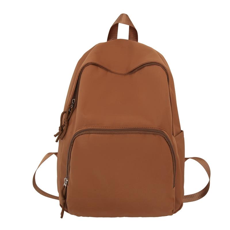 

Однотонний рюкзак. Молодіжний жіночий шкільний рюкзак великої місткості помаранчевий