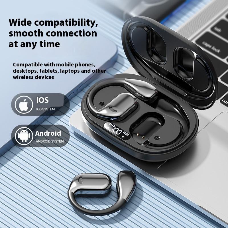 Wireless Bluetooth Headset Non-in-ear Hanging Ear Long Battery Life High Sound Quality Bone Conduction