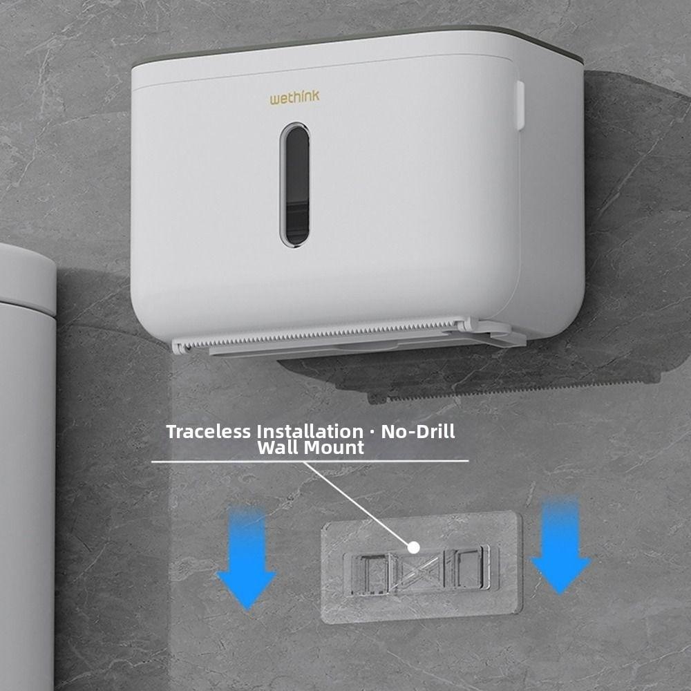 Starke Tragfähigkeit Wandmontierter Taschentuchspender Große flache Oberseite Badezimmer Papierhalter Wohnmobil-Nutzung