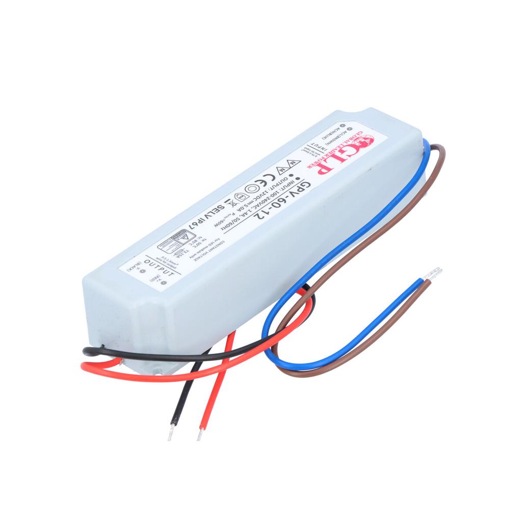 GLP LED Power Supply 12V, 5A, 60W