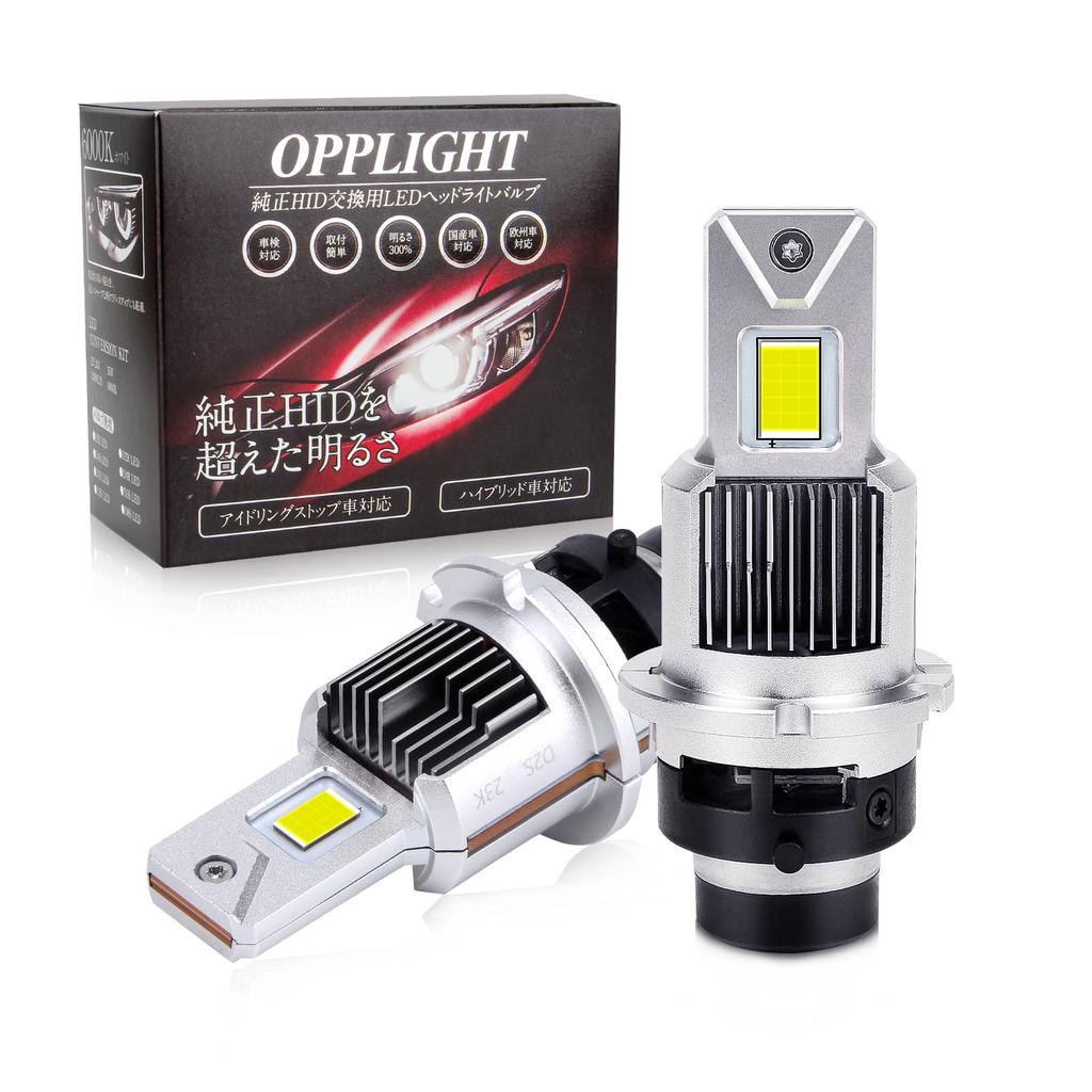 First OPPLIGHT D2S LED Headlight Converts Factory HID to Vehicle Inspection OEM 12V Vehicle Fan Compatible with Factory D2S LED Bulbs for Factory Set