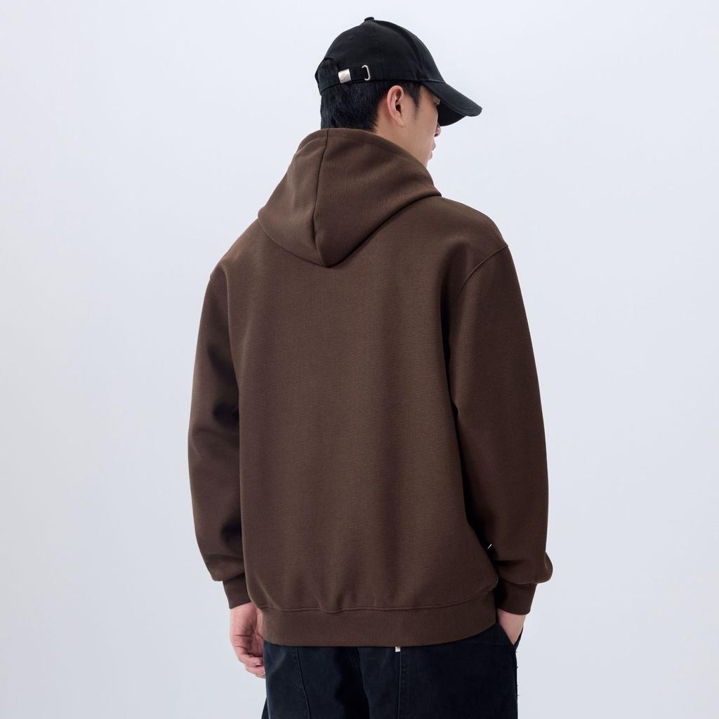 High-End 360G American Heavy Embroidery Sweater Men'S Loose Large Size Hooded Contrasting Color Retro Casual Coat Men