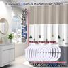 Bathroom Shower Curtain Waterproof Bathtub Bathing Curtains Easy Clean And Wipe Peva Shower Curtains Bathtub Curtain With Hooks