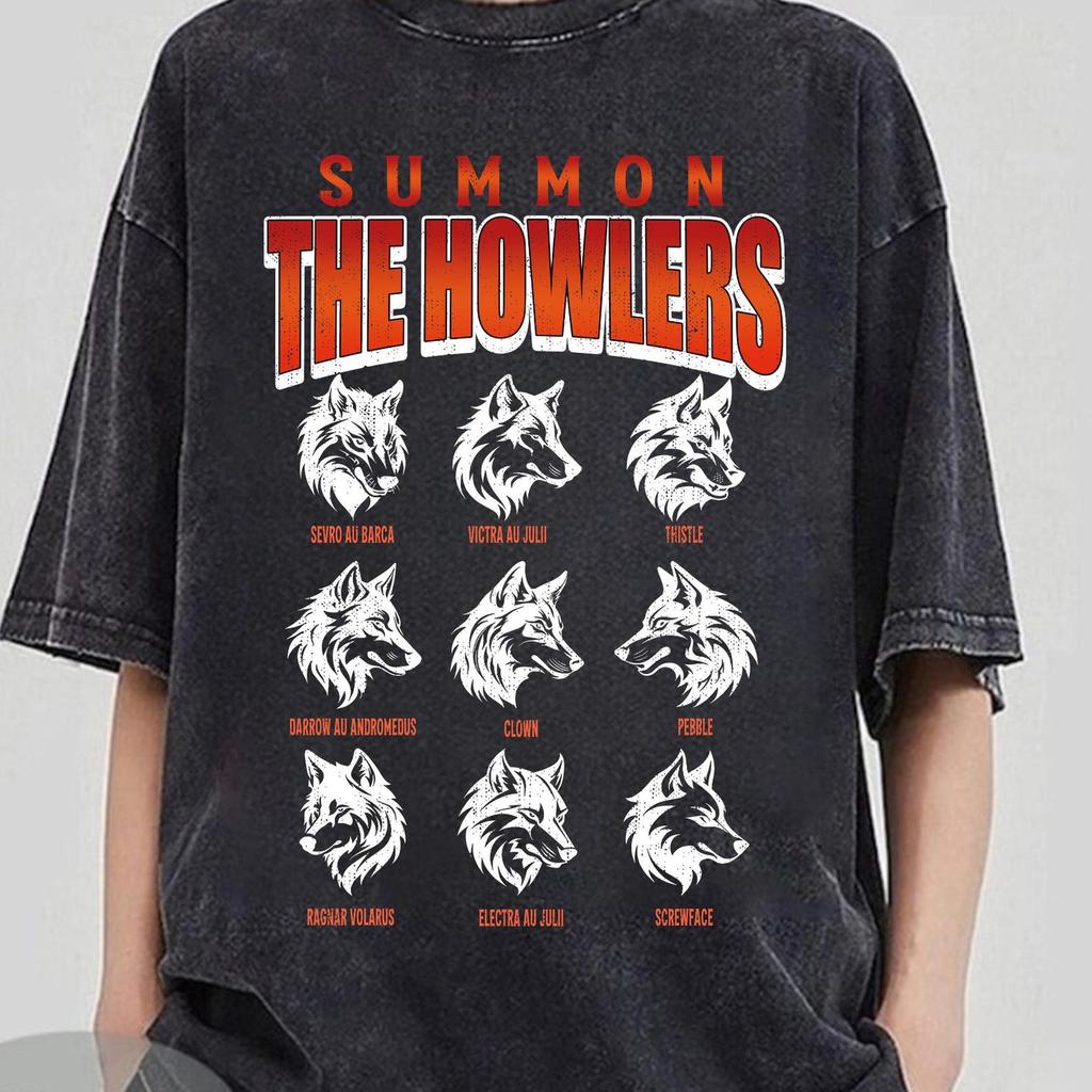 Summon The Howlers Shirt, Red Rising Inspired, Primus Faction Tee, Omnis Vir Lupus Tee, Bookish Vintage Shirt, Sci-Fi College Tee