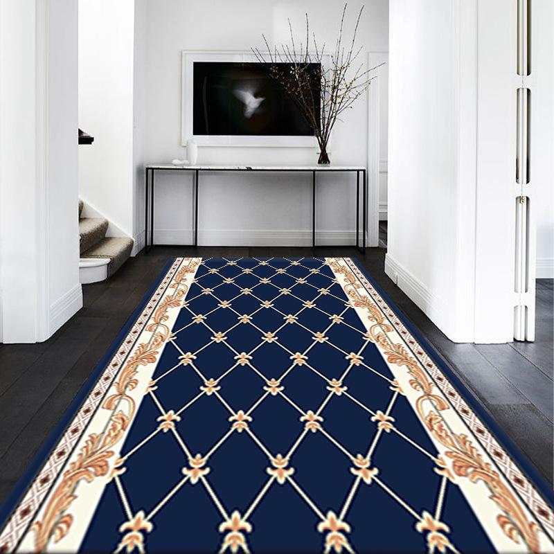 European Style Corridor Carpet Modern Household Carpet Entrance Hall Stairwell Corridor Fully Covered Carpet