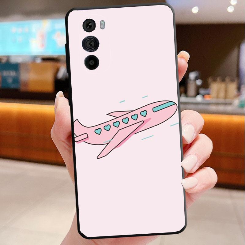 

Phone Case For Motorola Edge 50 40 Pro 60 50 40 30 Ultra Neo Fusion Moto G85 G72 G53 G54 G84 G13 G32 Travel world map Plane Moto G32