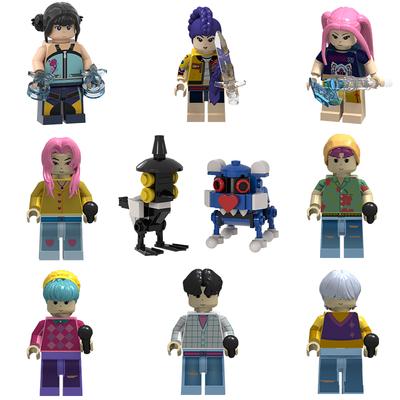 KPop Demon Hunters Building Blocks Rumi Mini Action Figure Building Block Toy Peripherals Desk Decoration Christmas Gift For Kid