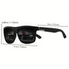 4pcs Unisex Classic Fashion Eyeglasses Sports Style Vintage Square Design Colorful Tinted Frame Durable PC Frame and Metal Hinge