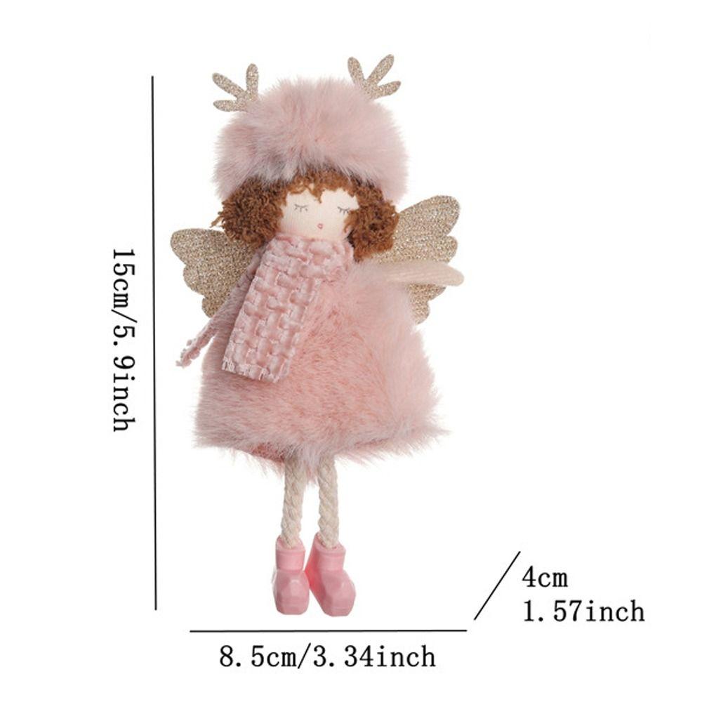 Handmade Christmas Angel Girl Ornaments Cartoon Xmas Tree Pendant Party Favors