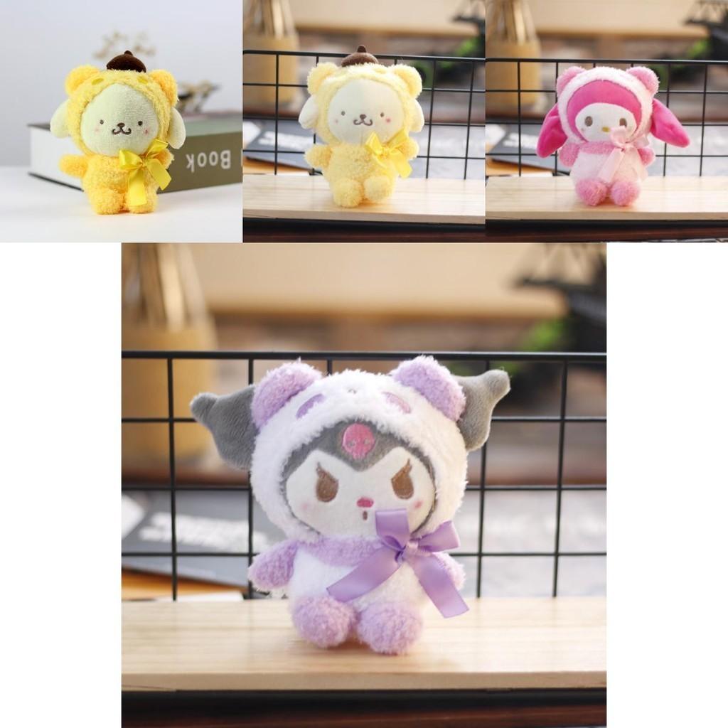 Sanrio Plush Toy Key Chain Soft And Cute Kuromi Design For Anime Fans