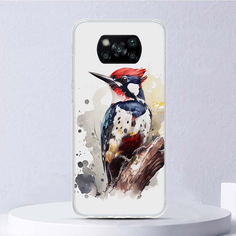Animal Oil Painting Bird Soft Case For Xiaomi Poco X7 X6 X5 X4 X3 Nfc F7 Ultra F6 F5 Pro Phone Cover F4 Gt F3 M5S M4 M3 M5 M6 Co