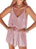 European & American V-neck Sequin Sling Dress for Women - Sexy Nightclub Style