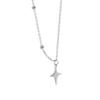Elegant Minimalist Silver Alloy Star Charm Necklace For Women Ideal For Casual Outfits