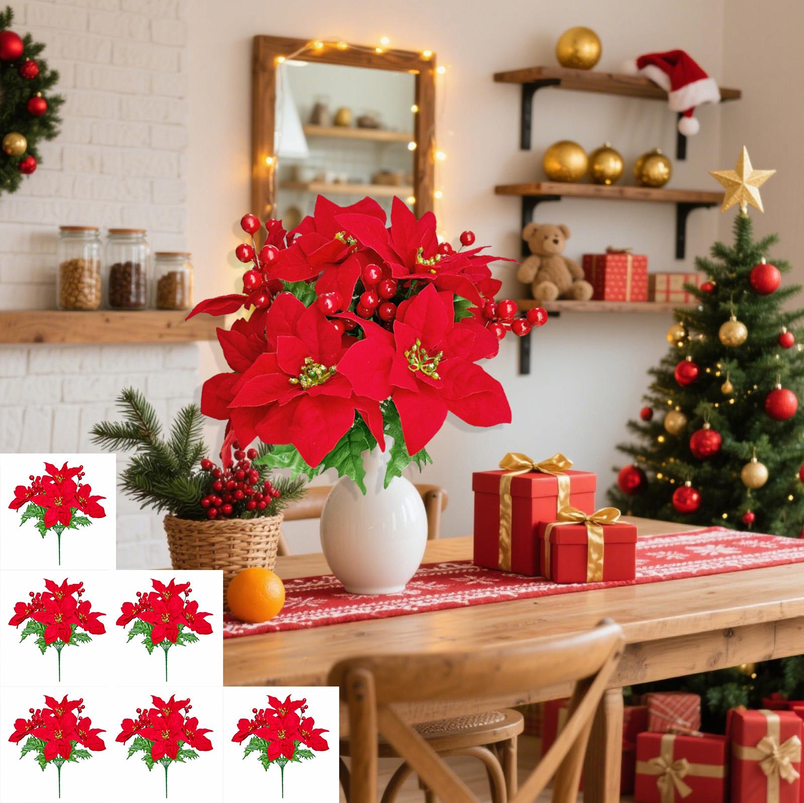 

Sunflower Bouquet - Realistic Artificial Sunflower Stems For Fall Home Decor And Seasonal Arrangements One Size красный