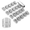 20pcs Stainless Steel Wheel Lug Nuts M12x1.5 Thread Universal Auto Car Accessories