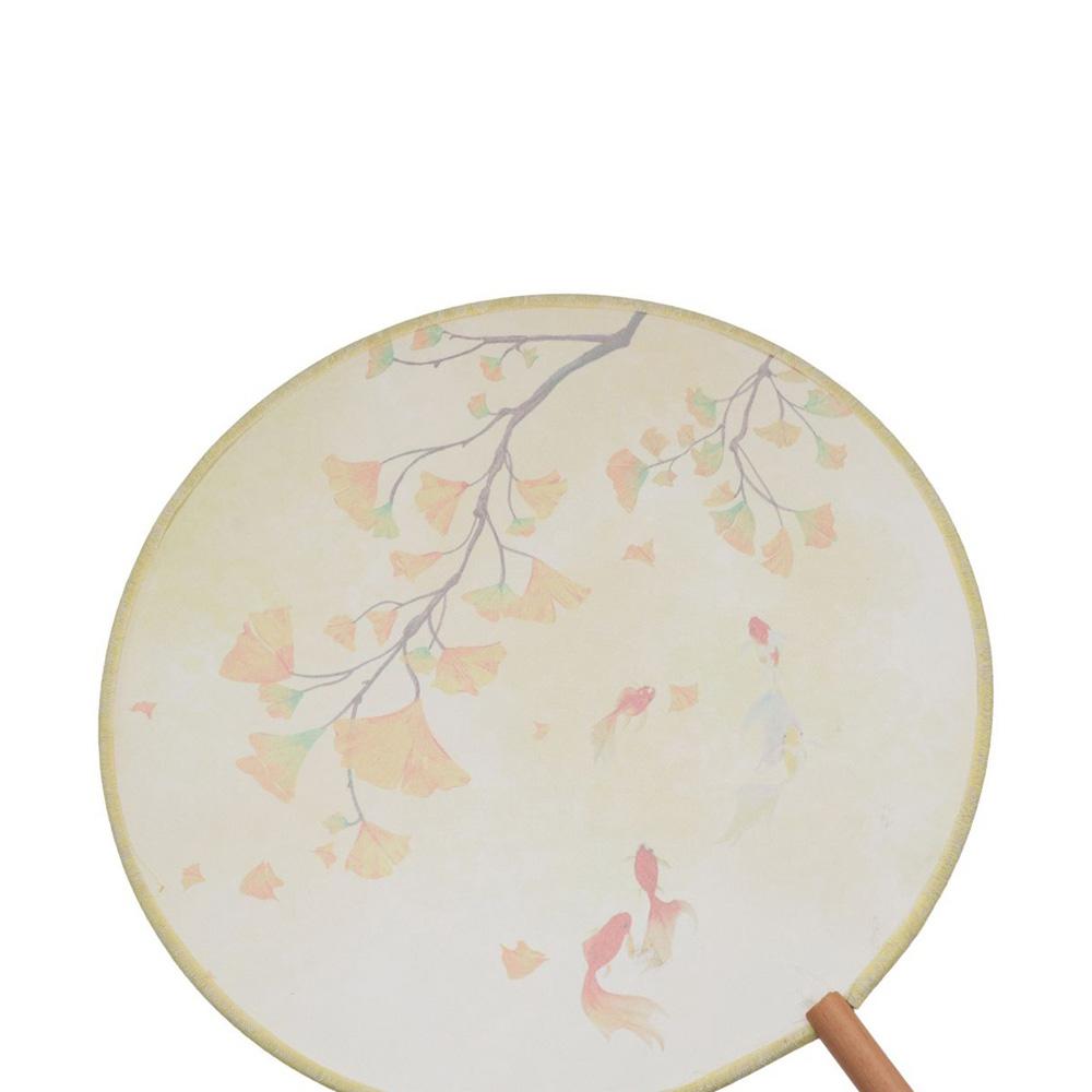 with Pendant Embroidery Fan Tassels Silk Fan Classical Chinese Style Round Fan  Home Decor