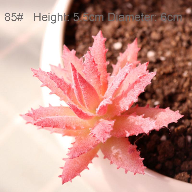 Konstgjorda Suckulenter Växter Vit Rosa Grön Plast Falska Växter Landskap Bonsai plantas artificiales Hem Trädgård Dekoration