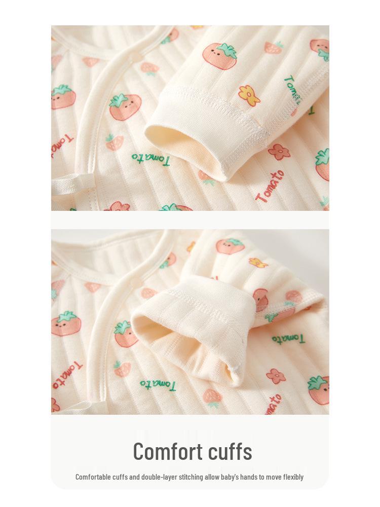 Prošívaná novorozenecká kombinéza - Teplé kojenecké oblečení na podzim/zimu, Velikost 52 (0-3 měsíce), Třída A.