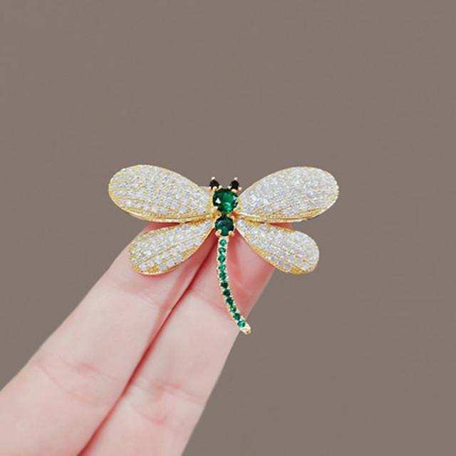 

Latest Modish For Women Stylish Dragonfly Brooches Crystalline Rhinestones Insect Corsage Luxulry Jewelry Lapel Pin Badge AccessoriesFashion Jewelry