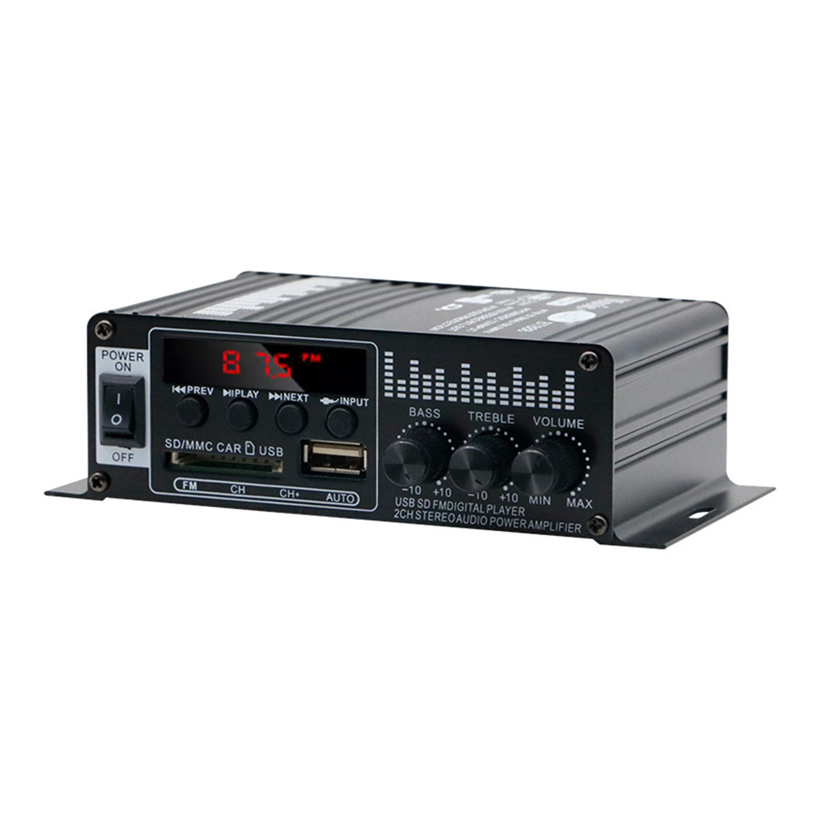 

12V Stereo Amplifier Featuring Enhances Basses Adjustment Heat Resistant Design For Automotive Residential Applications 1