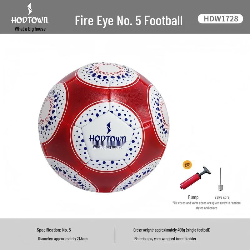 HODTOWN Fire Eye No. 5 Training Soccer Ball